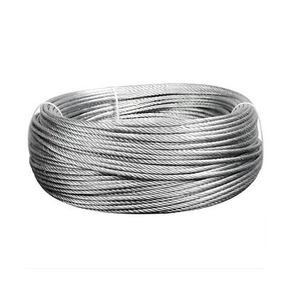 Bom preço. Fibra de aço inoxidável / núcleo de algodão galvanizado 1X7 corda de fio de aço para eletricidade não ligada e durável on-line