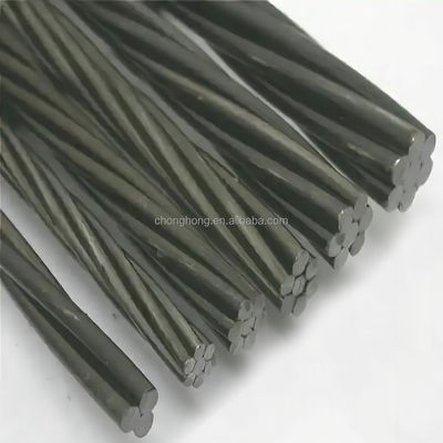 Bom preço. Peso da bobina 2,5-3,5 toneladas 1x7 PC Filamento 12,7 mm de baixo relaxamento não ligado ASTMA416 Filamento de fio de aço para concreto pós-tensão on-line