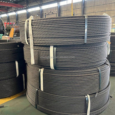 Bom preço. 7 fios de aço galvanizado 12,7 mm 15,2 mm 15,7 mm fio de aço cabo de corda 1x7 fios galvanizados on-line