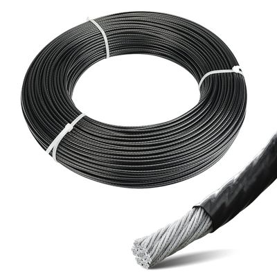 Bom preço. Cordel de aço não ligado 1,8 mm 7x19 para cabeçalho frio PVC revestido Corda de salto resistente à corrosão e ao clima on-line