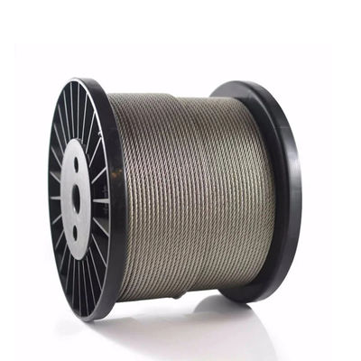 Bom preço. 6mm 6x19 fc 304 7x19 IWRC 10mm 12mm cabo de fio de aço não galvanizado ± 1% tolerância on-line