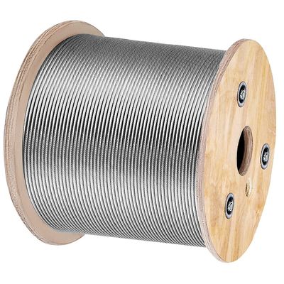 Bom preço. 1x19 Tipo 316 Construção de aço inoxidável ASTM A 475 Alta Tensibilidade Galvanizado 7 fios 0,33mm cadeia de aço galvanizado cabo de aço on-line