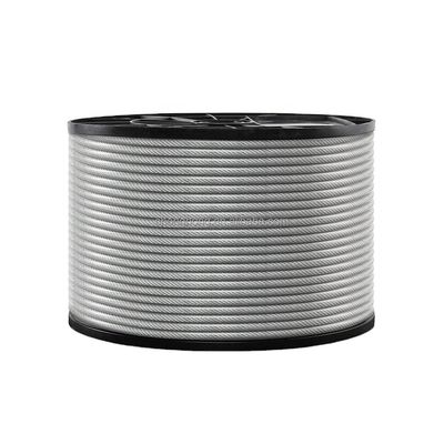 Bom preço. Cabo de arame galvanizado revestido de PVC de aço carbono 5/32 polegadas 7/16 polegadas 7x7 / 7x19 Vinyl revestido de cabo de aeronave para grandes projetos on-line
