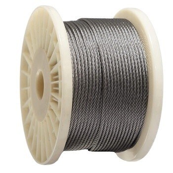 Diâmetro de 1 mm a 13 mm Brilho A2 A4 Cabos Inox 6x7 FC 7x7 Cabos de aço Corda de aço SS Cable Corda de aço inoxidável