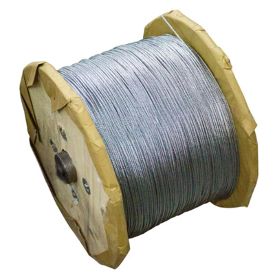 Bom preço. Cabo de Aço Galvanizado para Aeronaves Grau Carbono MIL-DTL-83420 Diâmetro de 9,53mm on-line