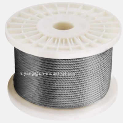 Bom preço. 200ft Cable de aço T316 Cable de Aeronáutica de aço inoxidável 1x19 7x7 7x19 SS Cable Wire Rope para Deck Railing Hardware System on-line