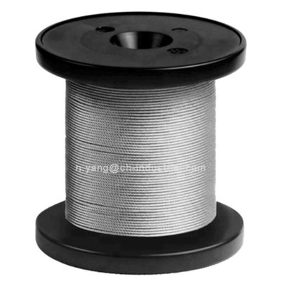 Bom preço. Cabos de avião galvanizados 500ft bobinas de plástico 7x19 corda de arame galvanizado cabos de aço galvanizados para construção on-line