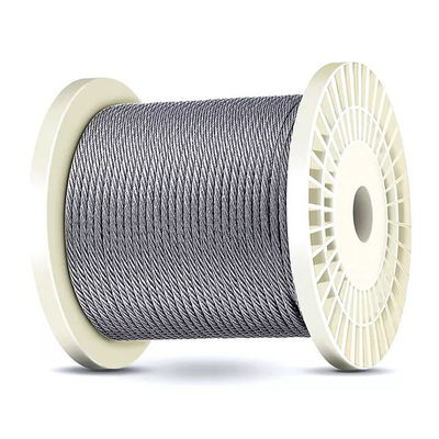 Bom preço. Revestimento de PVC transparente Fios de aço galvanizados 2 mm-4 mm 6x7 FC para serviços de processamento transparentes e outros on-line