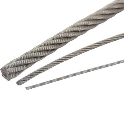 Bom preço. 300 Série AISI316 Acero inoxidável Fios de fio redondo 1*7 7*7 1*19 7*19 6*12 6*19 6*37 FC Fios de fio galvanizado Fios de elevador on-line