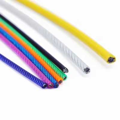 Bom preço. 7*7 Construção PVC revestido galvanizado fio de aço 3,0 mm Alto carbono colorido com outros serviços de processamento on-line