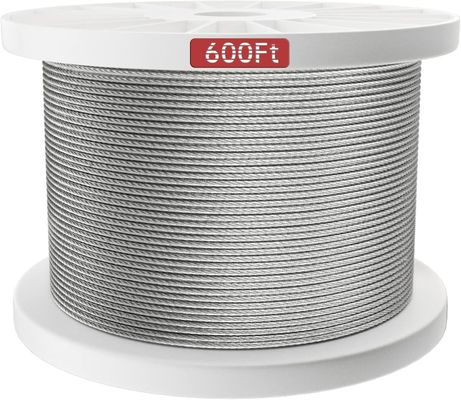Bom preço. Aço inoxidável 3/16 7x7 Cabo de arame de avião para cabos Kit de grades marinhas de grade brilhante e especial de aço de cabeçalho frio on-line
