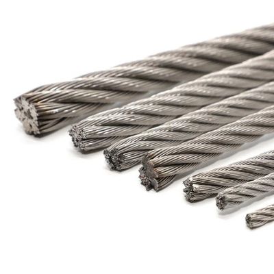 Bom preço. Cabos de aço inoxidável 304 para elevação de argolas, guindastes e tolerância de pesca ± 1% aço especial de cabeçalho frio 4,0 mm 7*19 on-line