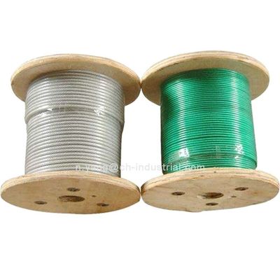 Bom preço. Cabo de aço revestido com PVC 5/32