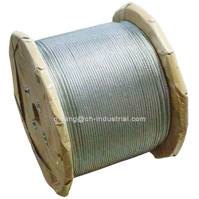 Bom preço. Cabos galvanizados de aço de 12 mm não ligados 6x19 para satisfação do cliente on-line