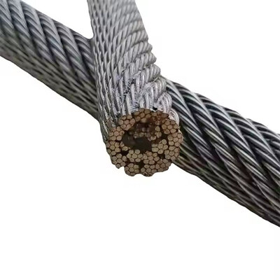 Bom preço. DIN padrão galvanizado aço fio de corda aço carbono 1570MPa resistência para máquinas de construção on-line