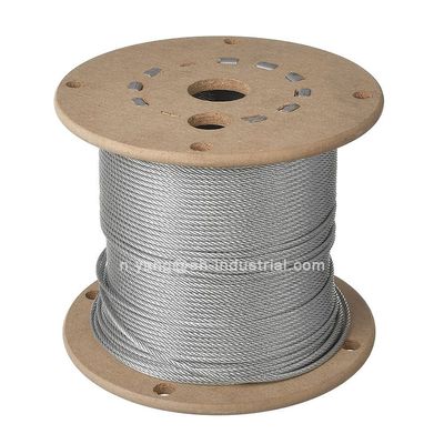 Bom preço. AiSi Standard 19*7 Cabos de aço de 10 mm com tolerância de ± 1% e núcleo de filamentos galvanizados on-line