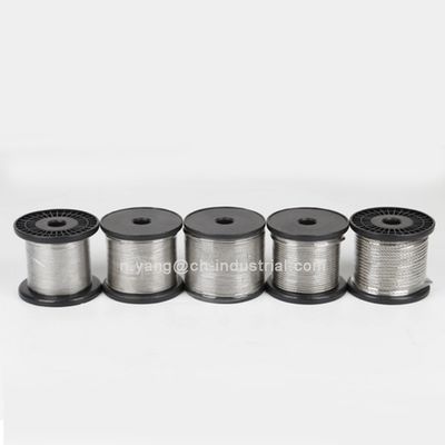 Bom preço. Alta resistência à corrosão e teor de C 0,08% 7x19 1,8 mm Fios de aço inoxidável para cabos Inox on-line