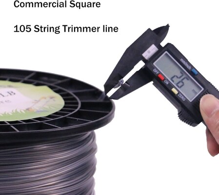 5 LB Line Trimmer Quadrado Comercial Alta resistência núcleo interno se encaixa na maioria dos cortadores de moagem cor personalizada