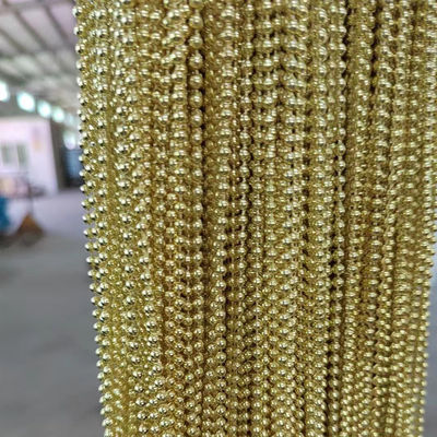 Cadeia de bolas de plástico polido para cortinas escolares em vários tamanhos