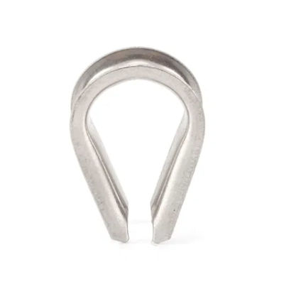 Bom preço. Proteção de corda de fio de aço inoxidável Tubos de cabos de carga pesada Rigging Carbono Guy Hardware D Chackle Metal Neele Punch Thumb on-line