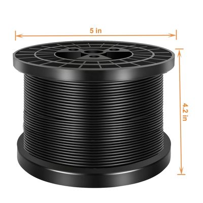 Bom preço. Cableira de aço inoxidável 304 revestida de vinil preto on-line