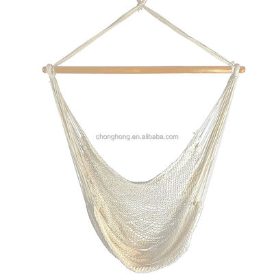 Bom preço. Cadeira de rede branca de rede exterior interior com suporte on-line