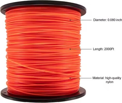 Fio de nylon quadrado de 0,080