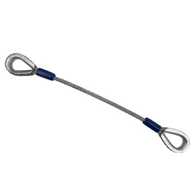 Bom preço. Cabo de aço galvanizado com laços nas extremidades on-line
