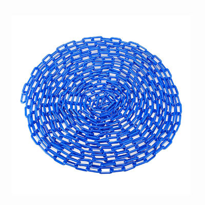 Bom preço. Corrente de elos de plástico de polietileno de alta qualidade, durável e resistente às intempéries, com MOQ de 500 metros para barreiras de segurança on-line