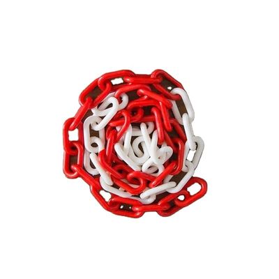 Bom preço. Corrente de barreira plástica de material PE de 6MM para segurança rodoviária com estrutura de injeção on-line
