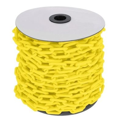 Bom preço. Cadeia de aviso de plástico amarelo de 6 mm e 8 mm para segurança no trânsito e controlo de multidões on-line
