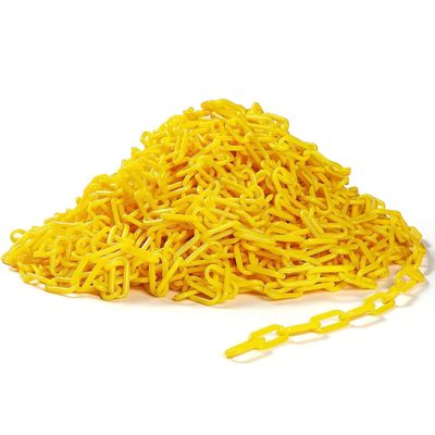 Bom preço. Corrente de barreira plástica de material PE de alta visibilidade com estrutura de injeção para segurança rodoviária on-line