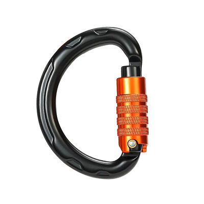 Bom preço. Gráfico de 20kN Clip de Carabiner de Exterior Logotipo e Cor Personalizados de Alumínio Rocha Redonda Carabiner de Bloqueio Automático on-line