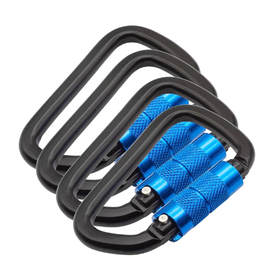 Bom preço. Mosquetão de Alumínio Anodizado Premium 9kN com Trava Giratória para Bolsa on-line