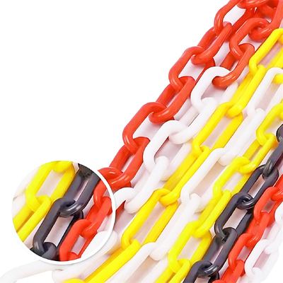 Bom preço. Vermelho Branco Amarelo Preto Barreira de Tráfego Chain Link Plástico on-line