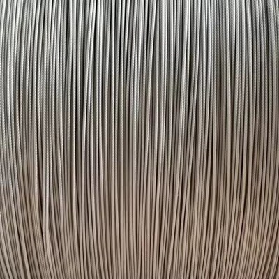 Bom preço. PVC revestido 304 aço inoxidável Ultra fina corda de arame 7 * 7 0,6-0,8 mm AiSi Processamento de dobra padrão para outras aplicações on-line