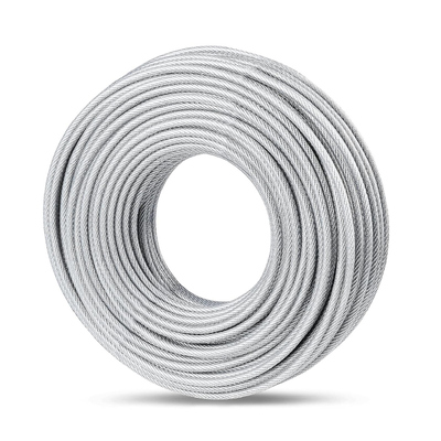 Bom preço. Cabo de Aço Inoxidável Revestido de PVC 1x7 7x7 1x19 7x19 para Construção, Cabeçote Frio, Dobra de Aço Padrão AiSi on-line