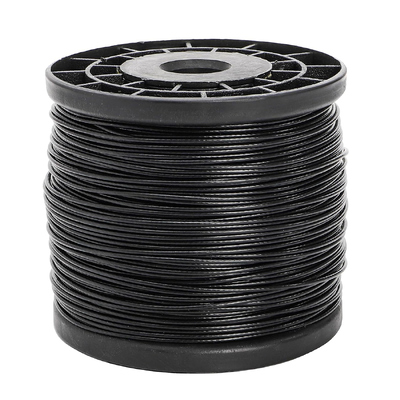 Bom preço. Cabo de aço inoxidável 7x7 com revestimento de nylon preto para varal on-line