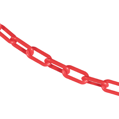 Bom preço. Corrente de Elo com Revestimento Plástico Vermelho PE para Barreira de Segurança Viária e Sinalização de Trânsito on-line