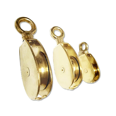 Bom preço. Polia de bronze para bandeira, acessório de substituição para sistema de polia de corda, equipamento marinho on-line