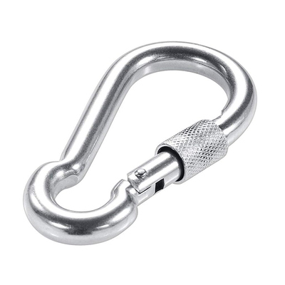 Bom preço. Carabinador de aço inoxidável 304 DIN5299 Gancho de mola com olho e parafuso on-line