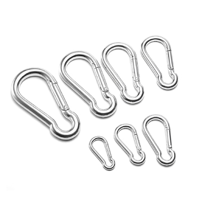 Bom preço. Segurança resistente M4-M12 304 316 mosquetão de aço inoxidável em forma de cabaça parafuso gancho de mola on-line