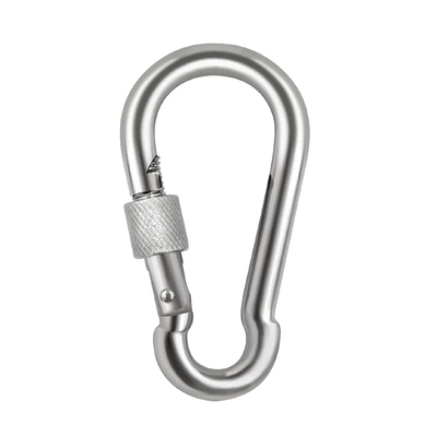 Bom preço. 304 de aço inoxidável de qualidade superior parafuso carabiner clip bloqueio carabiner clips molas snap gancho on-line