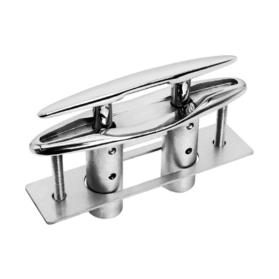 Bom preço. Grampo de barco de montagem embutida retrátil de aço inoxidável 316 com placa de apoio para doca de iate marinho on-line