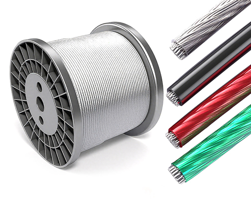 Bom preço. Cable de aço revestido de PVC comprimento personalizado certificado ISO9001 on-line