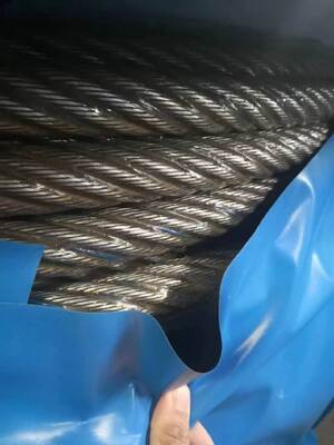 6x12 7FC corda de arame 8mm corda de aço galvanizado para condições difíceis