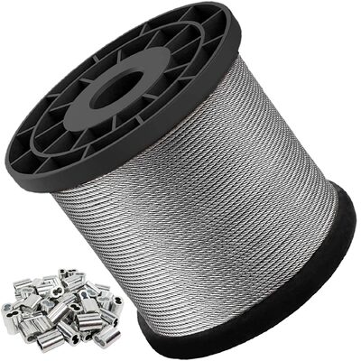 Bom preço. AISI304/304L/316/316L Cabo de arame de aço inoxidável com 1x7 1x19 1x37 Construção e resistência à tração 1570Mpa on-line