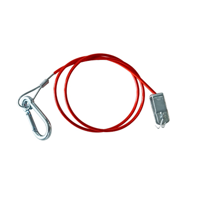 Bom preço. Sling de cabo de aço carbono revestido com PVC com ganchos e clevis on-line